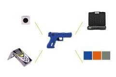 P3-E Kamera pistol Set (EcoAims Anzeigeeinheit & TAR100/60L Ziel) Bild 2