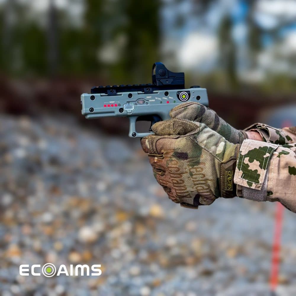 P3-E Kamera pistol Set (EcoAims Anzeigeeinheit, Rot dot Visierung, ELT550 & TAR100/60L Ziele) Bild 2