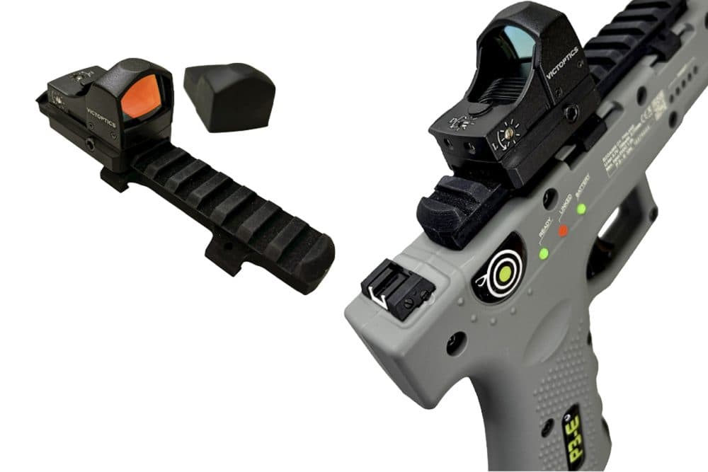 P3-E Kamera pistol Set (EcoAims Anzeigeeinheit, Rot dot Visierung, ELT550 & TAR100/60L Ziele) Bild 4