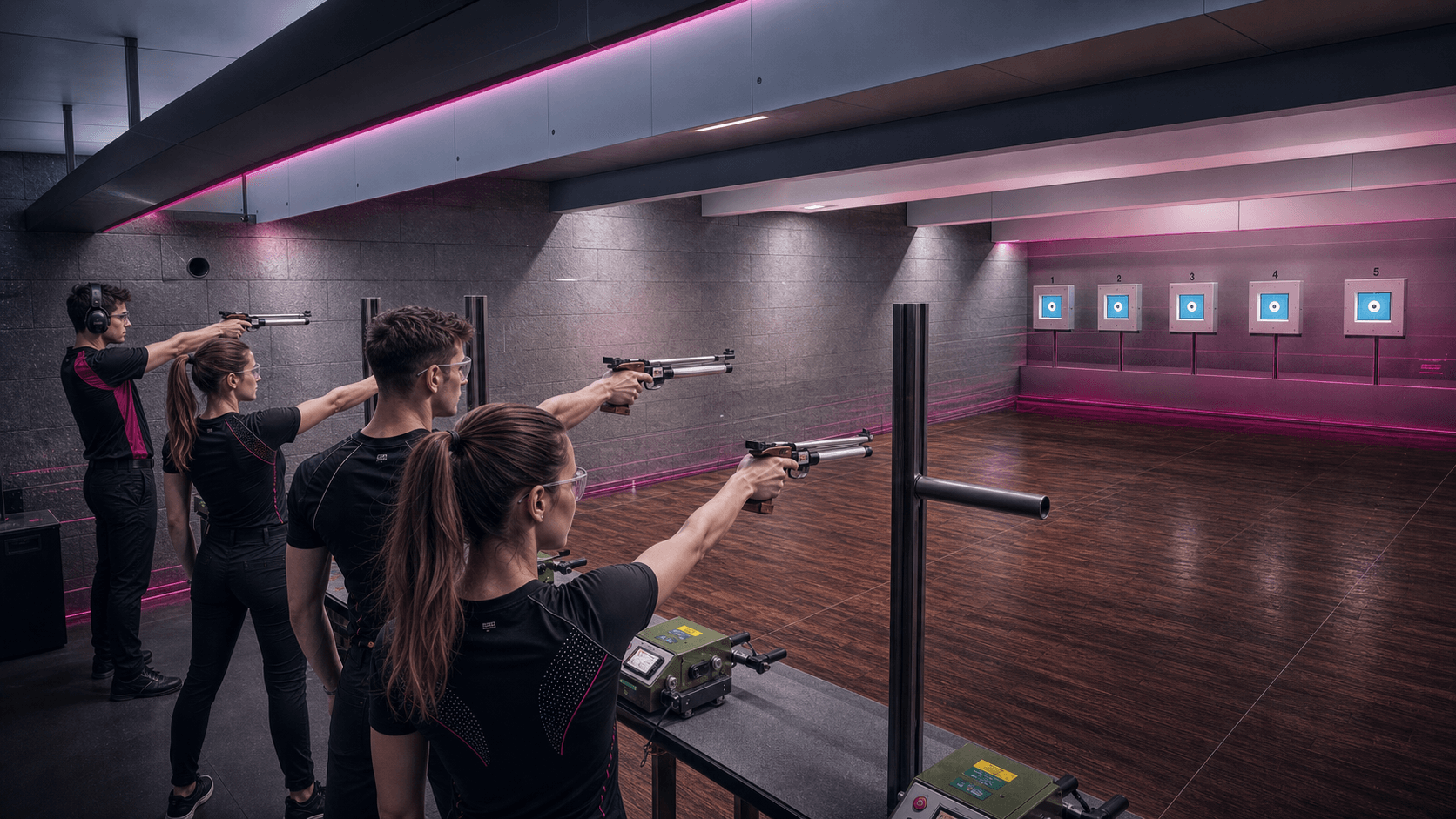 SportQuantum SQ Air 10 Anlage im modernen Schiessstand
